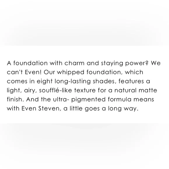 The Balm: Even Steven in After Dark Shade Whipped Foundation - Picture 6 of 7